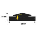 Elastic Ribbed Hat 5 Pcs Graduation Party Doctor Hats Uni Disposable 3d Design Adjustable Size for Bachelor Master Ceremony Perfect Photo Prop for Academic Cap Disposable Hats. 