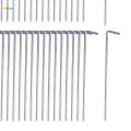 50Pcs Tent Pegs 20cm Garden Stakes Nails Aluminum for Outdoor Camping Sturdy. 