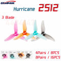 4pairs /8pairs Gemfan Hurricane 2512 2.5inch 3- Propeller 3 Holes 1.5mm Props Fpv Propeller For Bassline Toothpick. 
