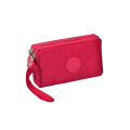 3 Zipper Soft Leather Coin Pouch - Versatile and Secure Wallet with Clip Zippe. 