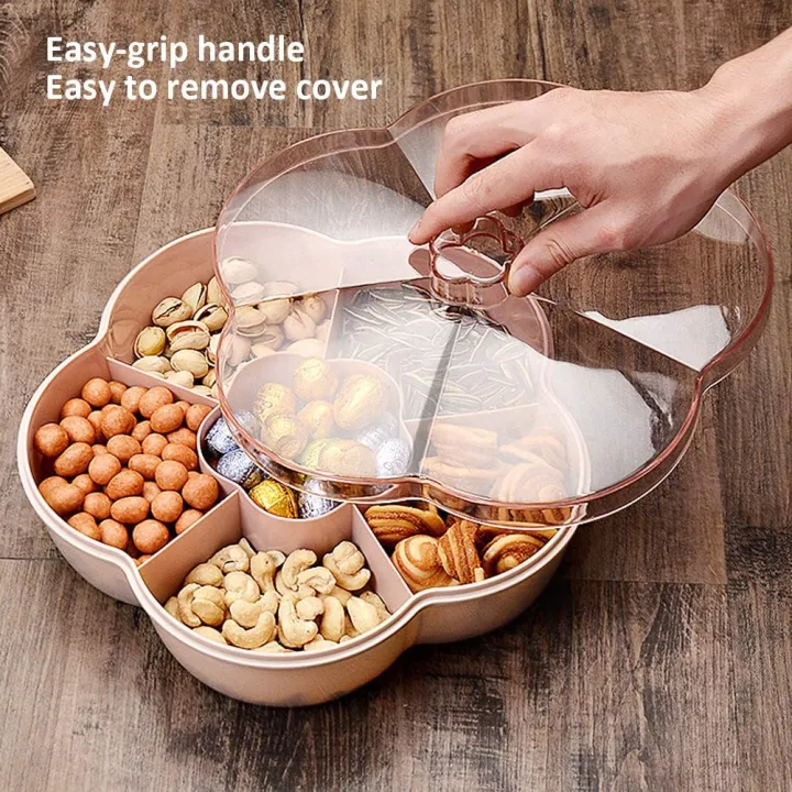 Snack%20Storage%20Box,%20Flower%20Shape%20Snack%20Tray%20with%20Lid,Nut%20Candy%20Food%20Storage%20Box,Fruit%20Box%20Dry%20Fruit%20Container,Pink%20-%20Image%203