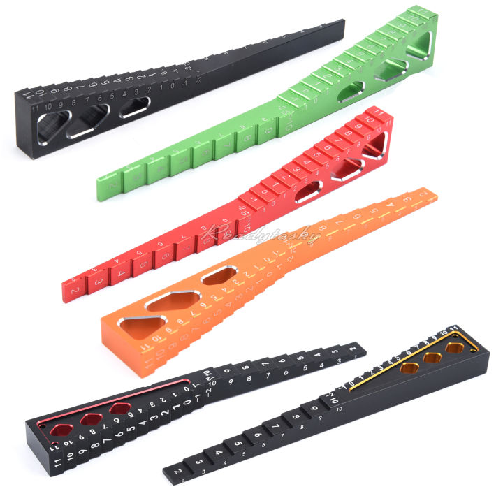 Aluminium Alloy 2 In 1 Ride Height Droop Gauge Bu Ruler For 1/10 1/8 1/ ...