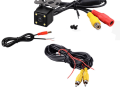 Universal Rear View Camera with 4 LED Car Rear View Camera, RCA Night Vision, Waterproof Parking Assistance Camera. 