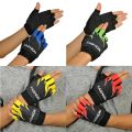 HOT 1pair Half Finger Fingerless Cycling Gloves Men Outdoor Sports Gym Cycling Gloves Hiking Gel Half Finger Breathable Bike Gloves. 