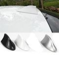 Universal Car Shark Fin Dummy Roof Antenna Antistatic  Decorate Decoration Modification Aerial Cover - Silver Color. 