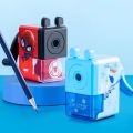 Disney Spiderman Pencil Sharpener Elsa Stitch Lotso Pencil Knife Hand Crank Sharpener Student Kids School Supplies Stationery. 