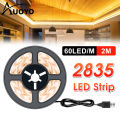 Auoyo 2835 LED Strip Lights Warm White LED Lights String Lighting Flexible Strip Light B lue to oth Non Waterproof Indoor Decoration Strip Lights 2M/5M. 