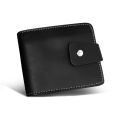 Mens Fashion BiFold Button Wallet PU Leather Card Holder Lockable Purses For Men. 