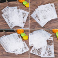 Flexible (Material) Reusable Stencil Intricate Lightweight (Weight) Decorating (Usage) Airbrush Painting Assorted (Variety) 1pc (Quantity) Art Diy Stencil for Artists Crafts Enthusiasts Home. 