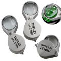 magnifying glass Pocket Jewelry Loupe 30X 20X 10X Jewelers Eye Magnifying Glass Magnifier LED/UV Illuminated Loop Folding For Stamp Rock CollectInspection Tools. 