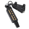 Acoustic Guitar Soundhole Pickup, Metal Plastic Black Professional Guitar Soundhole Pickup for Replacement. 