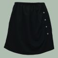 Women /Ladies/Girls Treading Fashion Stylish Hot Mini Short Tight Cotton Rib Fabric Rib Skirt And Terry Fabric Sexy Upskirt Button Terry Skirt In Black Solid Colors For Night Club Party Livestream Mini Sexy Skirt. 