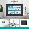 Wireless Digital Weather Station Thermometer Hygrometer Forecast Sensor Frost Point Calendar (A)EU Plug. 