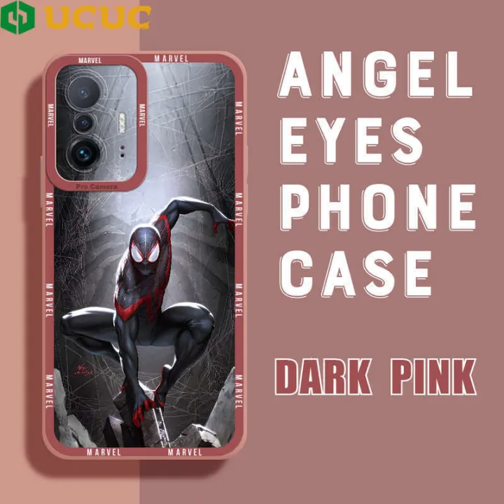 UCUC for Xiaomi Mi 11T Pro Spider-Man Soft Rubber New Cell Phone Tube Fully Wrapped Shock Protection Camera Case Design
