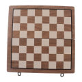 Travel Chess Board Game Competitive Educational Folding 2 in 1 Basswood Chess Board Game Sets Magnetic for Party. 