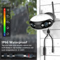 4K Dual Lens 180 Panoramic WIFI Camera  AI POE IP Security Camera Outdoor Waterproof CCTV camera. 