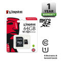 Kingston Class 10-micro SD HC 8GB 16GB 32GB 64GB 128GB Memory Card TF Card. 