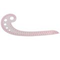Comma Shaped Practical Plastic Pattern Making Metric Transparent Spline Design Sewing Tool Measure Ruler French Curve Ruler. 