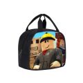 New Large Capicity Roblox Lunch Bag Thermal Portable Insulation Ice Bag Anime Figure Children Lunch Box Bag School Office. 