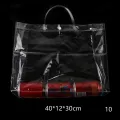 【ALLGOOD】PVC Leak-proof Waterproof Gift Bag Transparent Tote Bags Portable Shopping Bags Snack Drinks Bags in Different Sizes. 