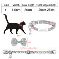 Personalized Cute Cat Collar Name Tag Custom Nameplate Safety Breakaway Star Moon Bowknot Cat Collar Bell Necklace. 