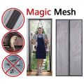 Magic Mesh Screen Door Door Mosquito net with Magnet - Fiberglass Magnetic Mosquito Net for Door with Stay Open Buckle Keeps Bugs Out Auto-Closing Insect Screen Curtain for All Door Types(100 cm X 190 cm). 
