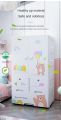 Romantic Bear Thickened Baby Plastic Locker Wardrobe Clothes Organizer Box Storage Cabinet Cupboard. 