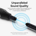 Vention Optical fiber square port to 3.5mm optical fiber round port audio cable Hi-Fi Toslink Audio Cable support Dolby DTS PCM and 5.1 Surround Sound. 