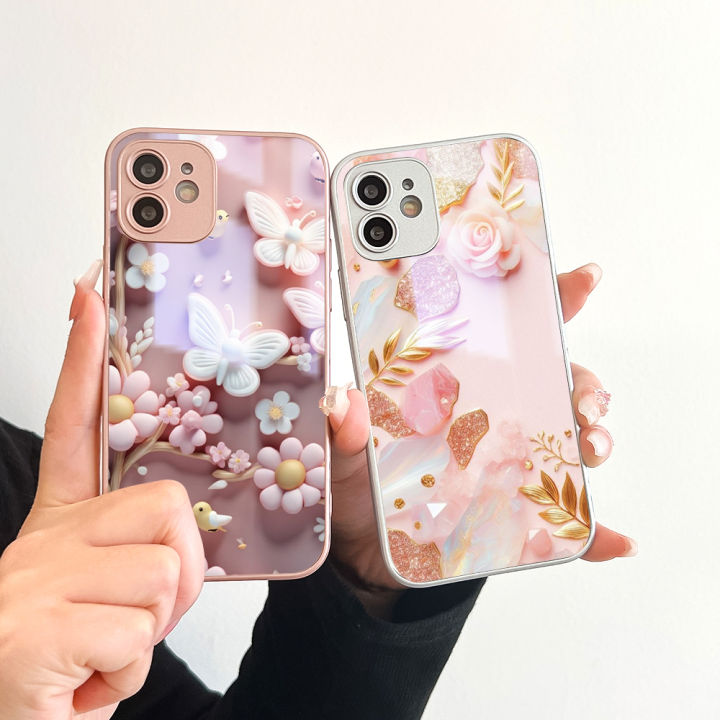UCUC%20for%20OPPO%20F19%20Pro%20A94%20Cover%20Tempered%20Glass%20Golden%20Pearl%20Luxury%20Metallic%20Lens%20Phone%20Case%20-%20Image%204
