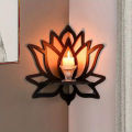 1Pc Lotus Crystal Shelf Display Essential Oil Rack Candles Stone Floating Wall Shelf Modern Home Decoration Wall Decor Gift. 