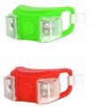 Bicycle Light Silicone LED 2 SIDE LIGHT Twin Side Waterproof Cycling Tail-Light Accessories. 