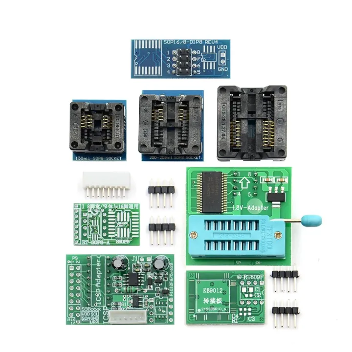 Original%20RT809F%20ISP%20Programmer/%20RT809%20lcd%20usb%20programmer%20Repair%20Tools%2024-25-93%20serise%20IC%20with%2012%20adapters%20-%20Image%205