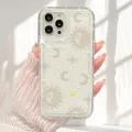 Moon Stars Print Clear Phone Case for iPhone 16 15 14 13 12 11 Pro Max Mini XR X XS 7 8 15 16 Plus SE2 Shockproof Silicone Cover. 