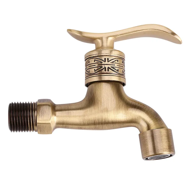 Antique%20Style%20Brass%20Washing%20Machine%20Faucet%20Wall%20Mount%20Laundry%20Cold%20Water%20Tap%20Bathroom%20Use%20-%20Image%202