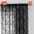 DT(Clearance price) Sheer Lace Curtain Vintage Floral Lace Curtain for Bedroom Luxury Sheer Gothic Drapes for Light Filtering Window Treatment Easy to Install Embroidered Lace Curtain. 