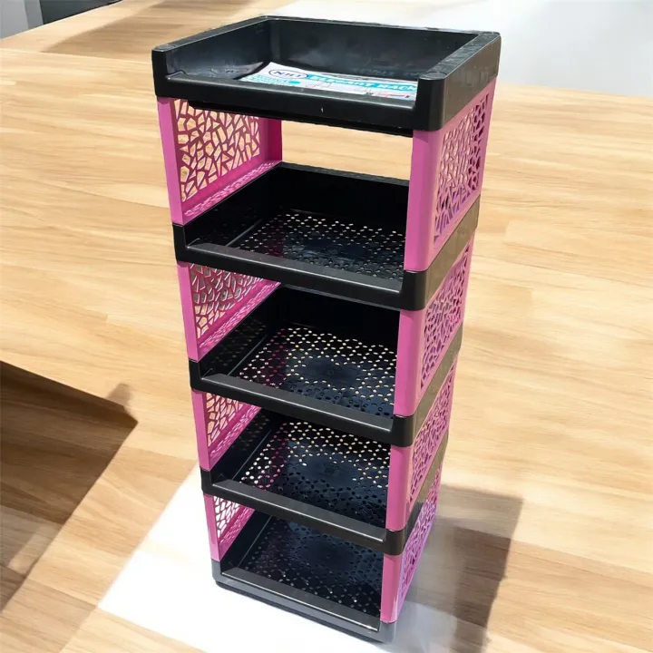 Plastic%20Book%20Rack%20Multi%20purpose%20plastic%205%20layer%20book%20rack%20storage%20rack%20book%20shelf%20-%20Image%203