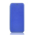 Carbon Fiber Texture Horizontal Flip TPU + PC + PU Leather Case with Card Slot For Asus ROG Phone 3 ZS661KS. 