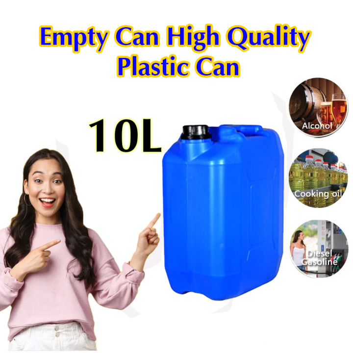Empty Can High Quality Plastic Can | Plastic Can | Chemical Can | 10L | Plastic Water Cane | Oil Cane | Water Dispenser For Home Kitchen | Hospital | School | Nisaco Mall