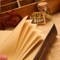 【MINISO】👍👍 Retro Notebook Traveler Diary Leather Soft Cover Small Size 13X9cm Replaceable Kraft Paper Inner Notebooks & Notepads. 