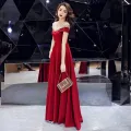 Toast Dress Bride Spring/Summer Red Dress High-End Affordable Luxury Engagement Wedding Casual Dress Senior Annual Party Dress. 