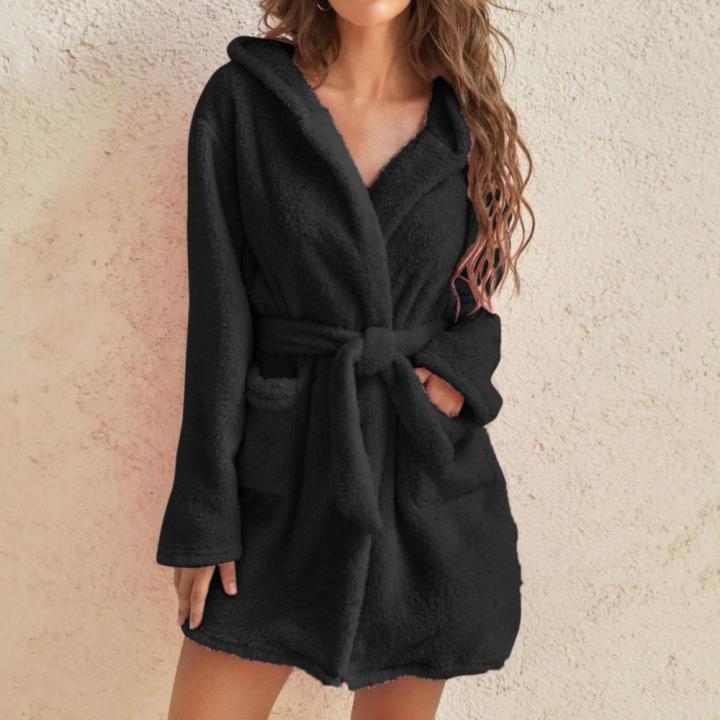 Winter%20Robe%20Ladies%20Dressing%20Gown%20Fluffy%20Bathrobe%20Hooded%20Bathrobe%20Pyjamas%20Women%20Bathrobe%20Winter%20Pyjamas%20-%20Image%207
