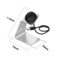 For Samsung R800 / Galaxy Watch Universal Aluminum Alloy Magnetic Charger Holder with Chip Protection, Support Fast Charging(Silver). 