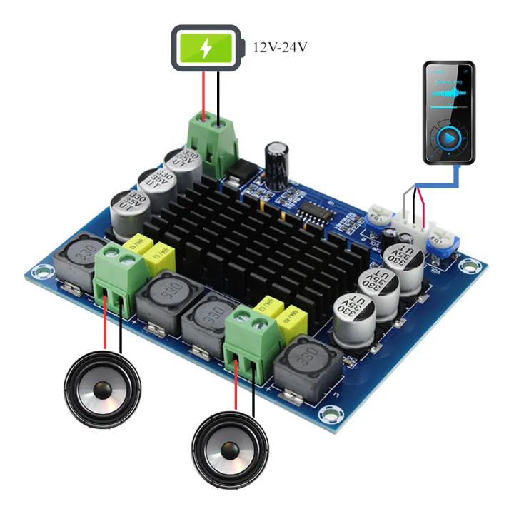 TPA3116D2%20class%20D%20Dual%20Channel%20%20(120W%20X%202)%20digital%20amplifier%20XH-M543%20-%20Image%203