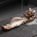 【The Quiet Page】Dragon Ceramic Incense Burner Incense Stick Holder. 
