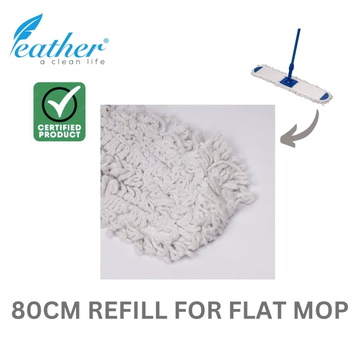 80CM COTTON FLAT MOP REFILL