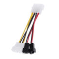 1Pcs 4-Pin Molex to 3-Pin Fan Power Cable Adapter Connector Computer Cooling Fan Cables 12V/5V DC for CPU PC Case Fan. 