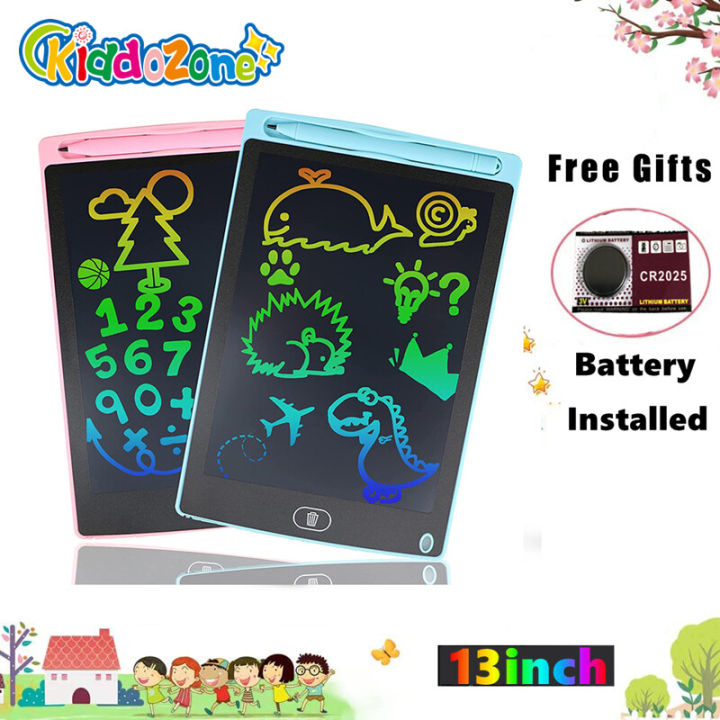 KiddoZone Tablet For Kids 13 inch LCD Writing Tablet Drawing Tablet ...