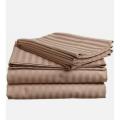 World Style Egyptian Cotton Striped Bedsheets / King Size. 