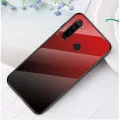Slim Hybrid Gradient Tempered Glass Case for Xiaomi Redmi Note 8 Phone Cover Soft TPU frame Colorful Patterned Glass Hard Back Case. 