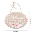 Wooden Welcome to Our Home Sign Delciate Decorative. 